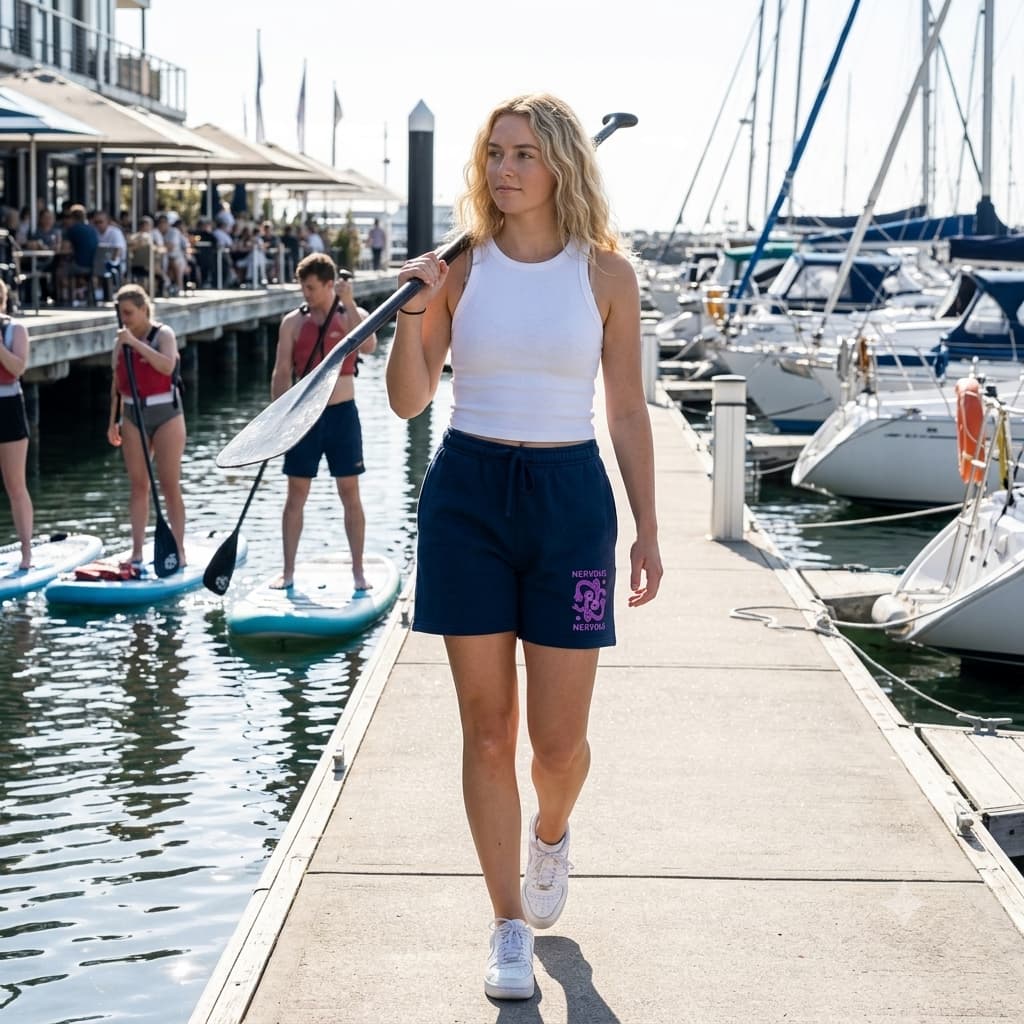 Women's Navy Blue Shorts