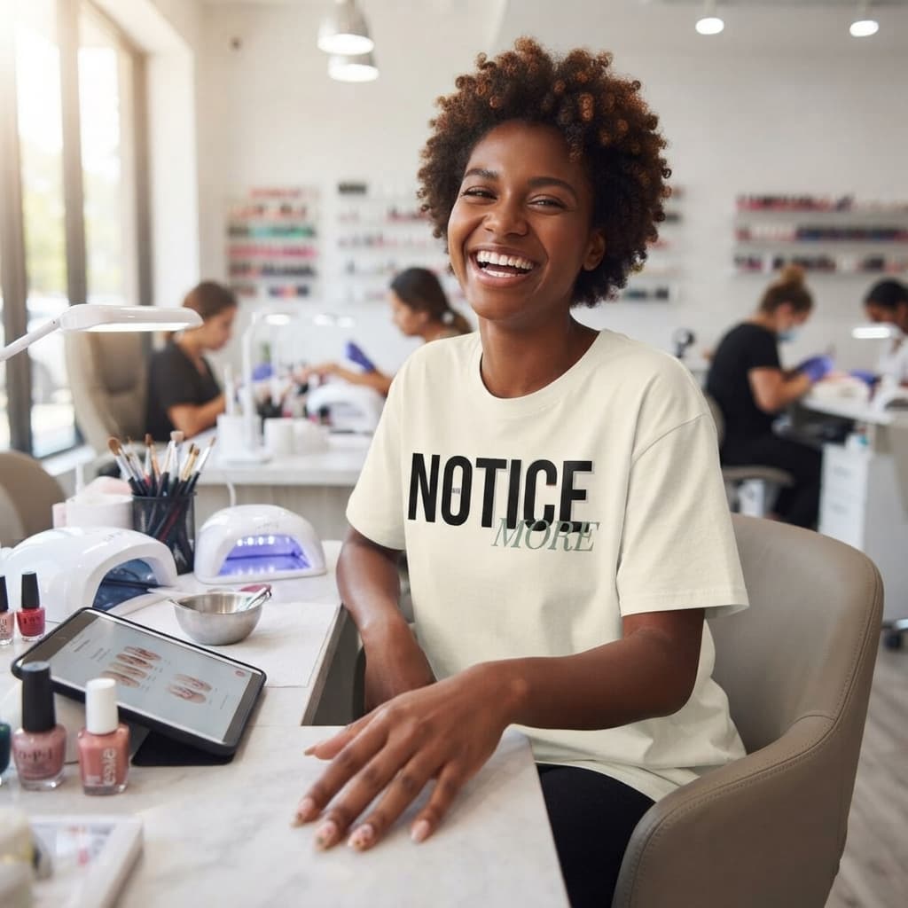 Women's Off-White Oversized Round Neck T-shirt