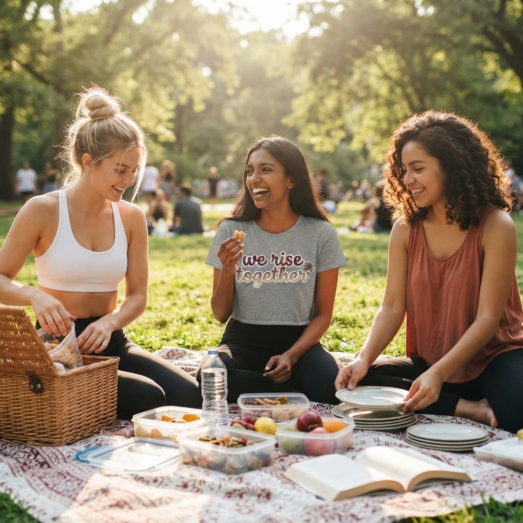 karavirs™ We Rise Together — Melange Grey Crop Top