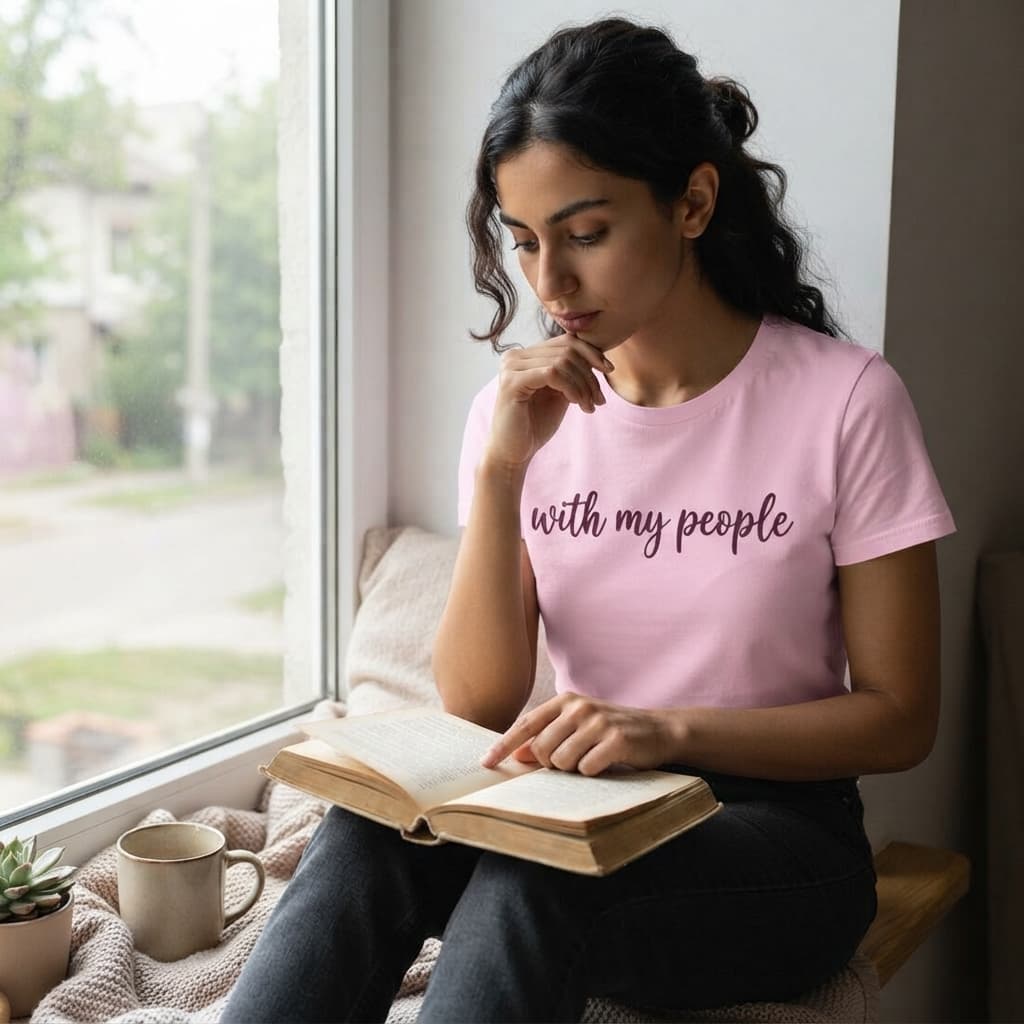karavirs™ With My People — Light Pink Women's Tee