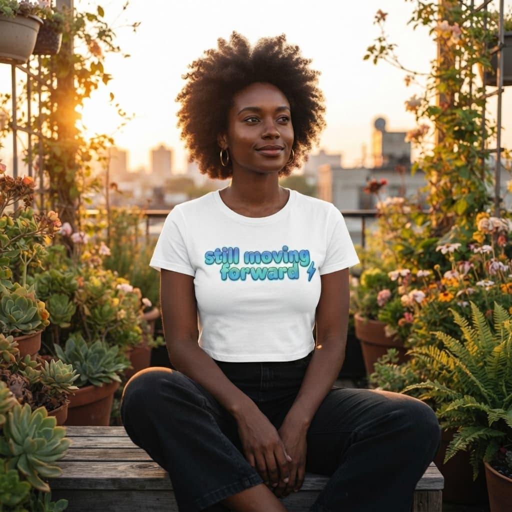 Women's White Crop Top