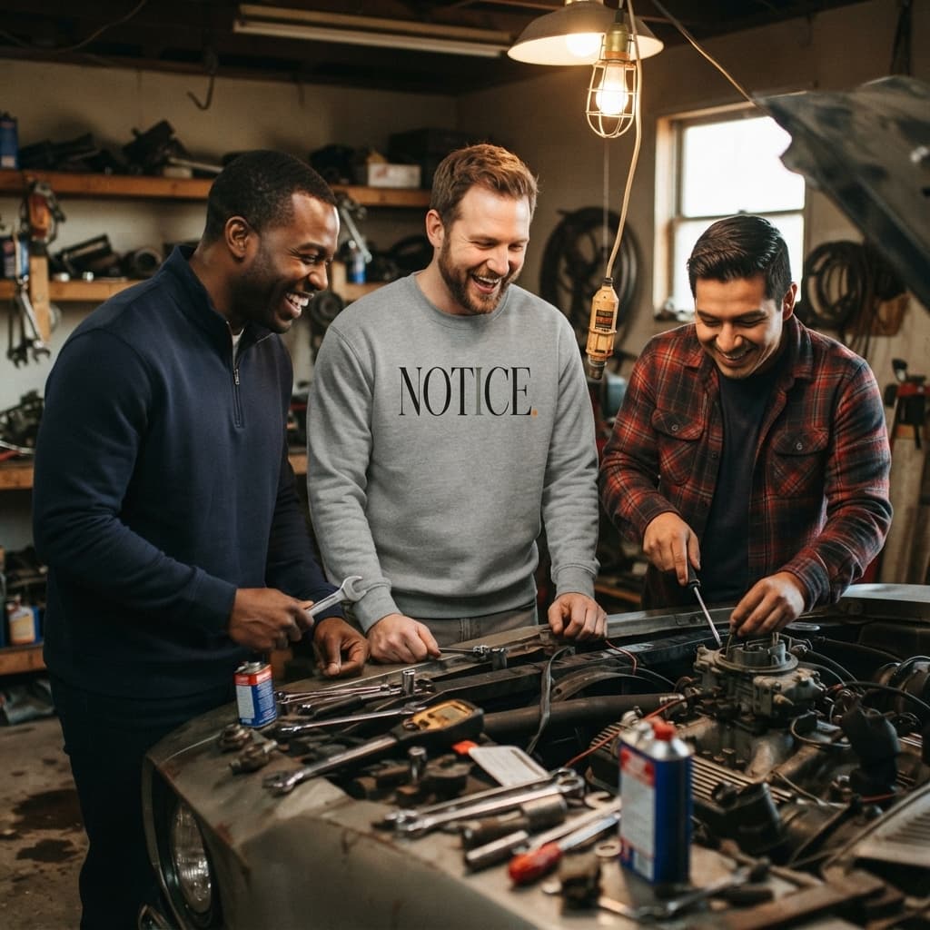 Men's Melange Grey Sweatshirt