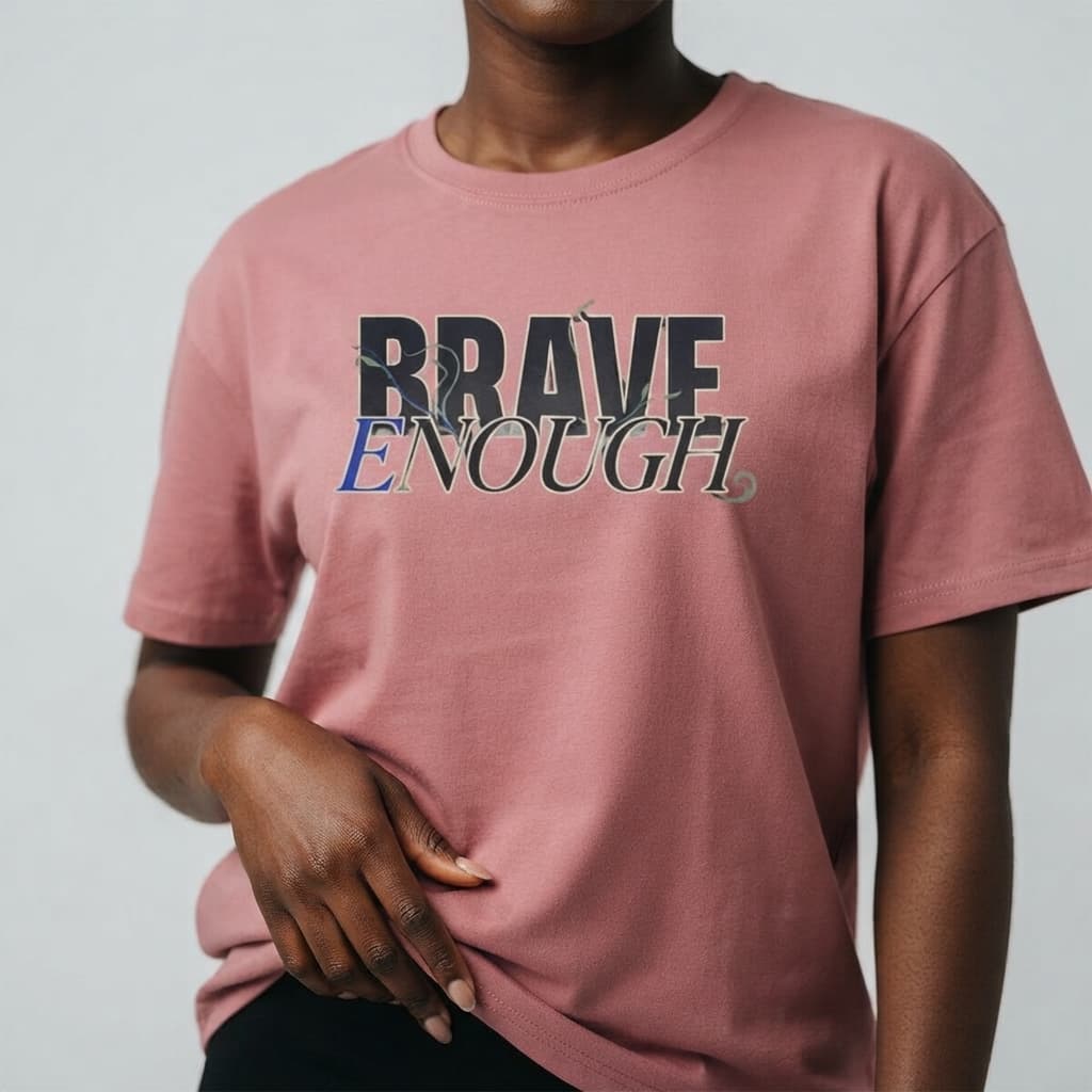 Women's Dusty Rose Oversized Round Neck T-shirt