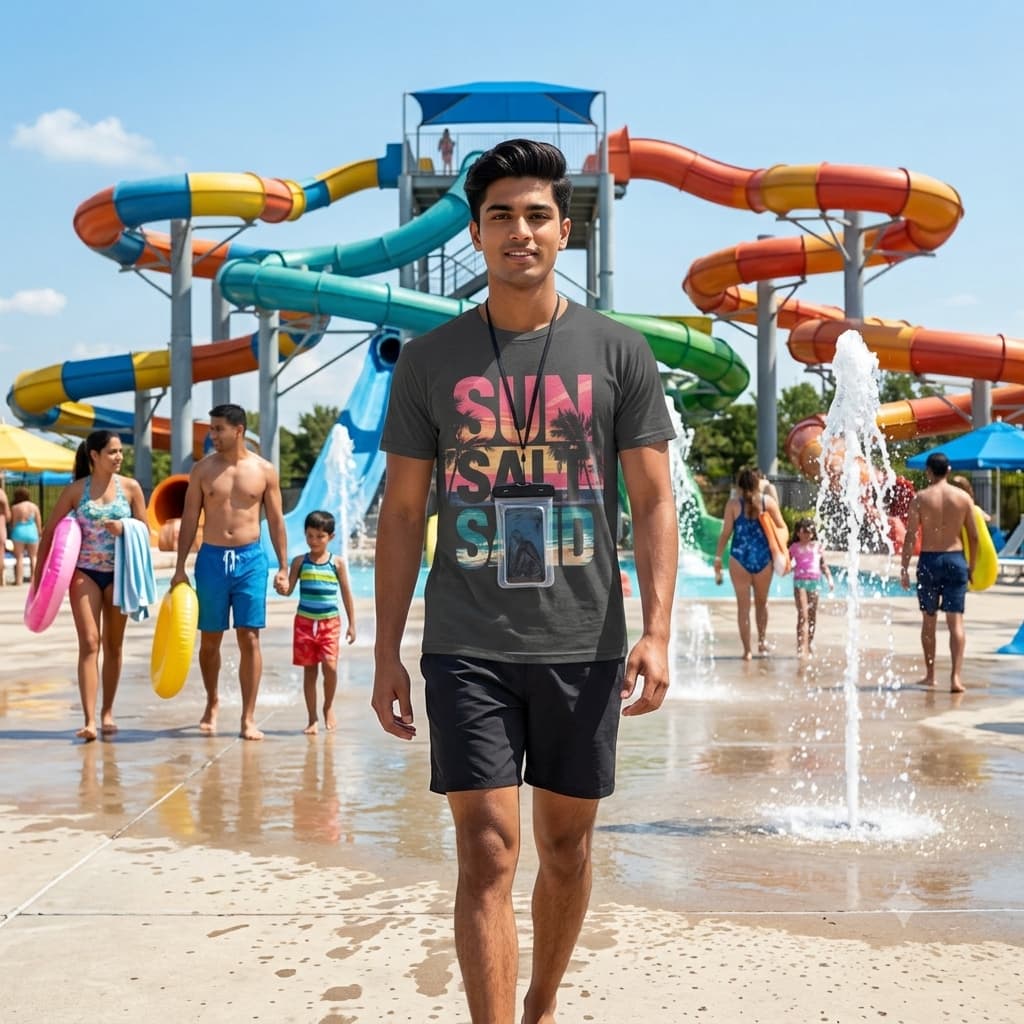 Men's Charcoal Grey Round Neck T-shirts