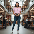 WOMENS LIGHT PINK CROP TOP