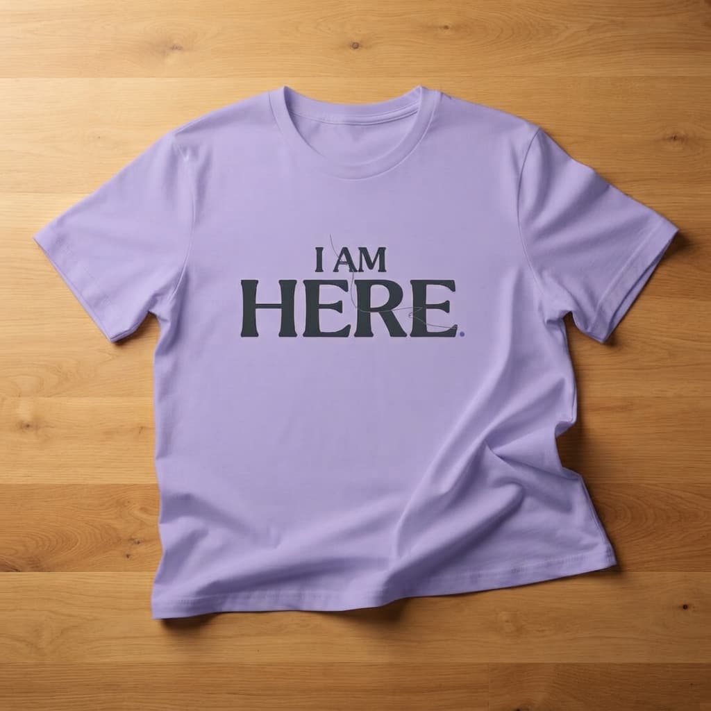 Women's Iris Lavender Round Neck T-shirt