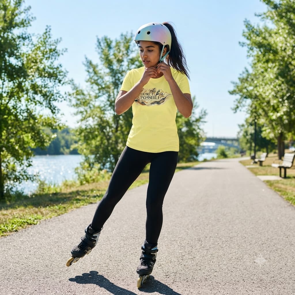 Women's Butter Yellow Round Neck T-shirt
