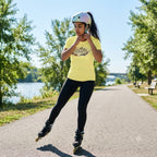 Women's Butter Yellow Round Neck T-shirt
