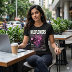 Women's Black Round Neck T-shirts