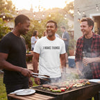 Men's White Round Neck T-shirt