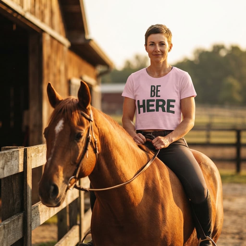Women's Light Pink Crop Top