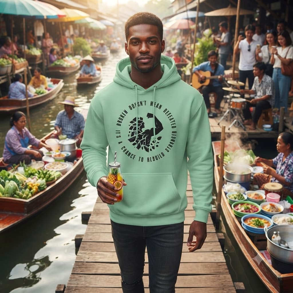 Men's Mint Green Hoodies