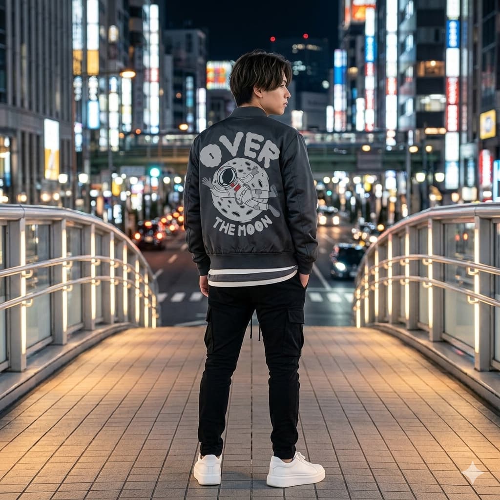 Men's Charcoal Grey Bomber Jacket