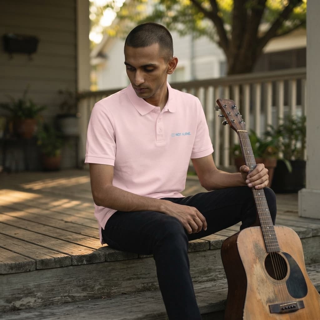 karavirs™ Not Alone — Light Pink Polo
