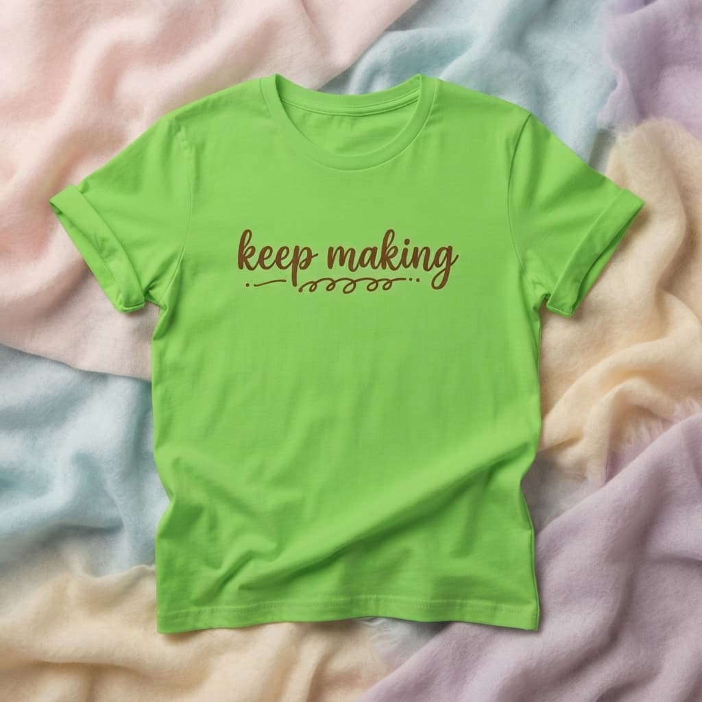 Karavirs® Making Liril Green graphic tee for women India