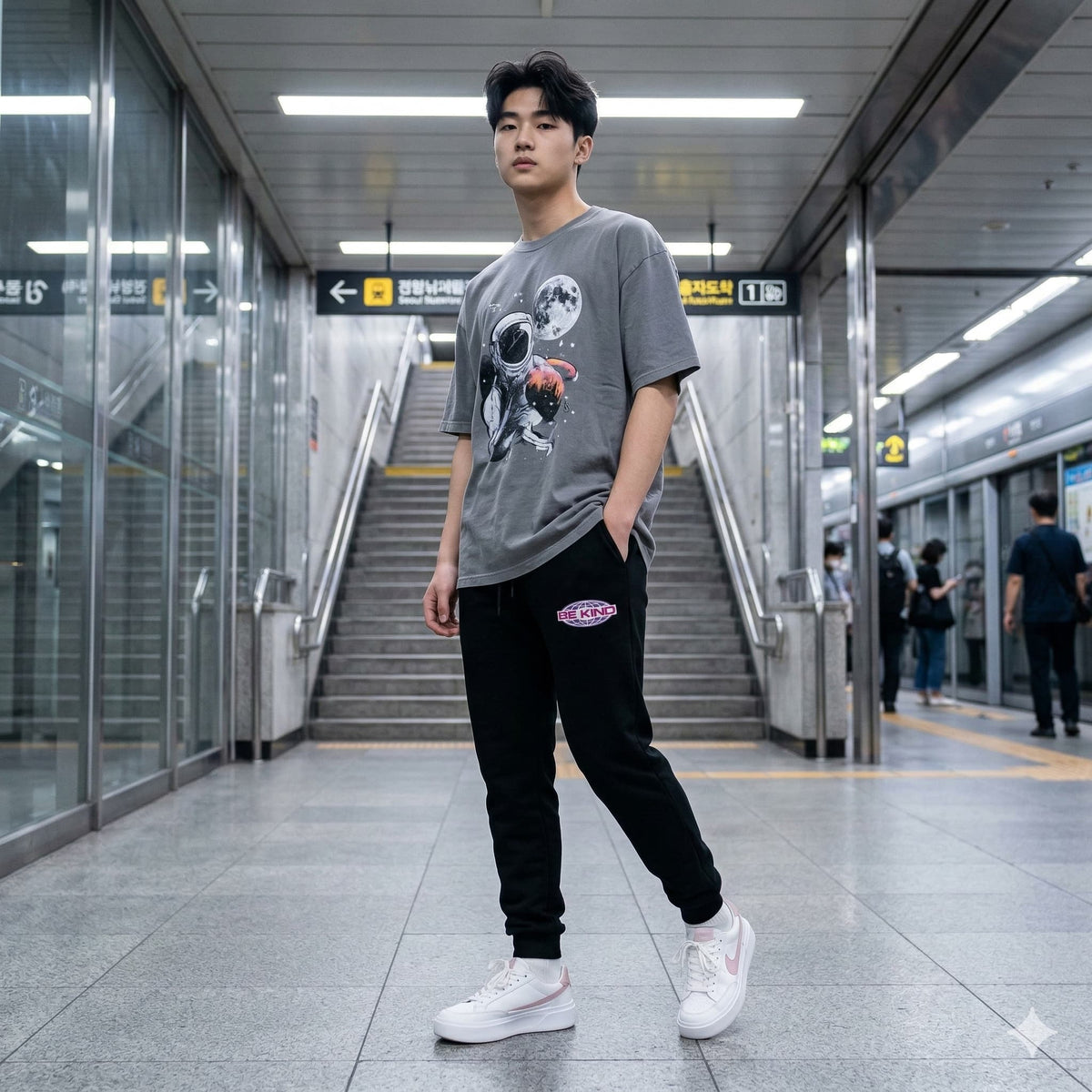 Men's Black Joggers