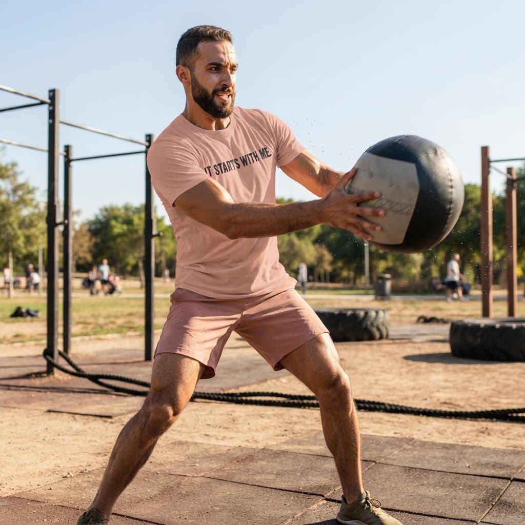 Men's Pastel Dusty Round Neck T-shirt