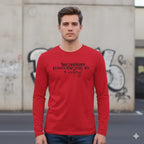 MENS RED ROUNDECK F/S T-SHIRT