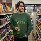MENS OLIVE GREEN SWEATSHIRT 
