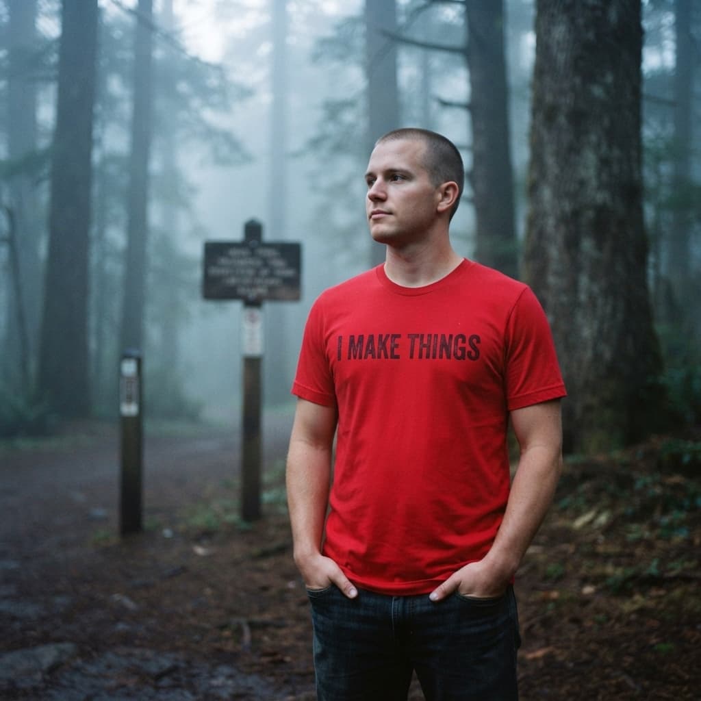 Karavirs® Creator Red graphic tee for men India