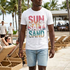 Men's White Round Neck T-shirt