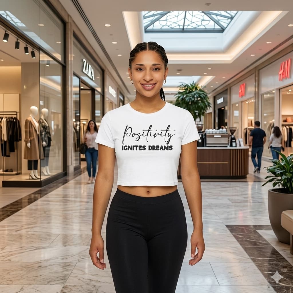WOMENS WHITE CROP TOP