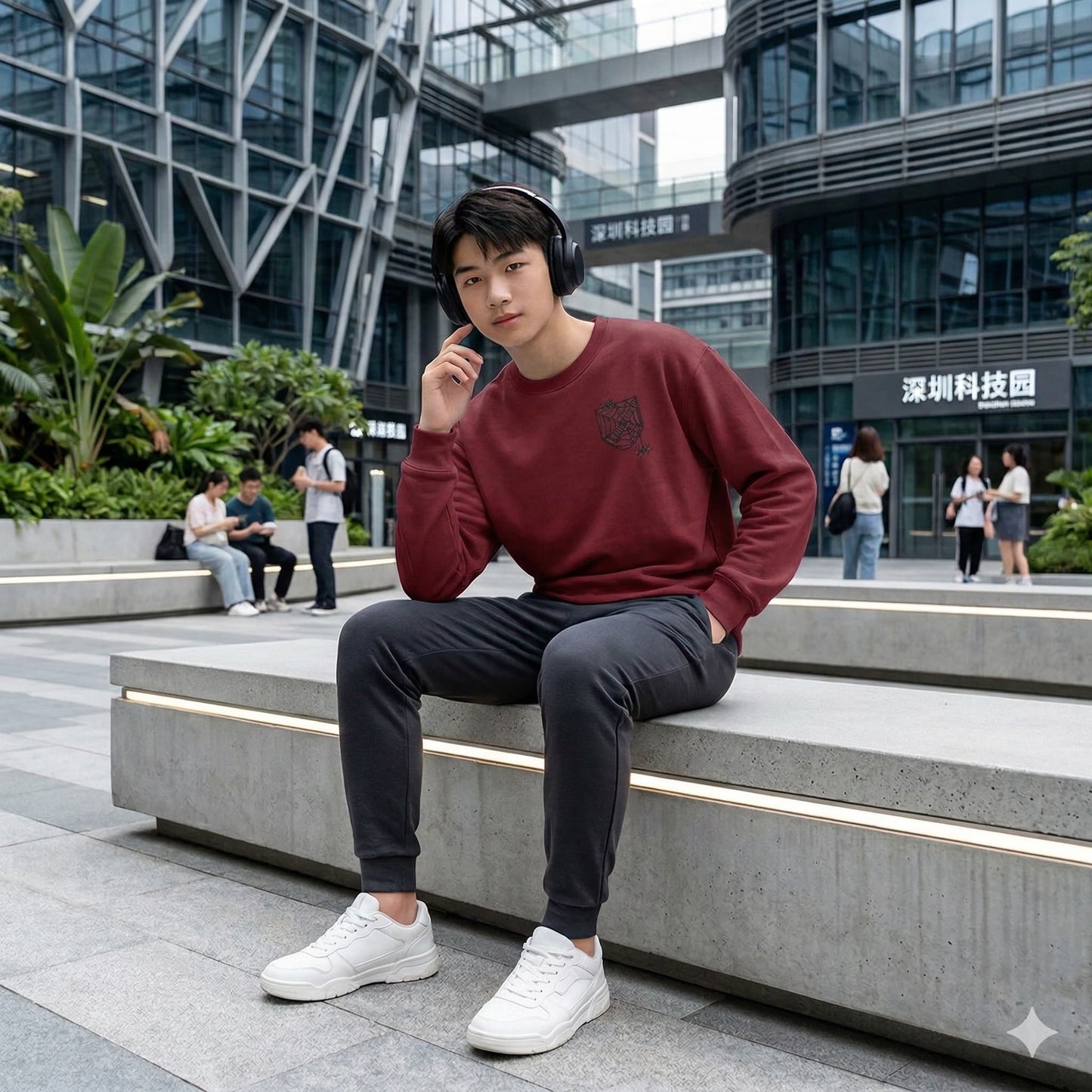 Men's Maroon Sweatshirts