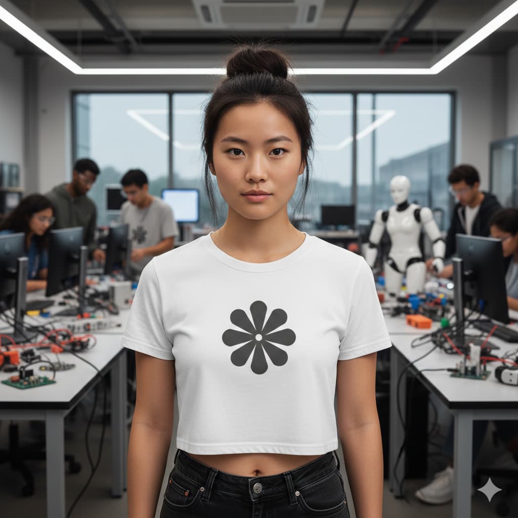 WOMENS WHITE CROP TOP