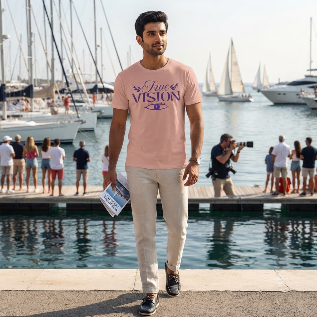Men’s Pastel Dusty Round Neck T-Shirt