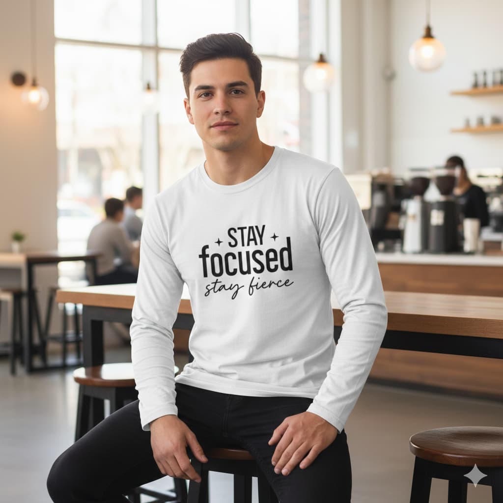 MENS WHITE ROUNDECK F/S T-SHIRT