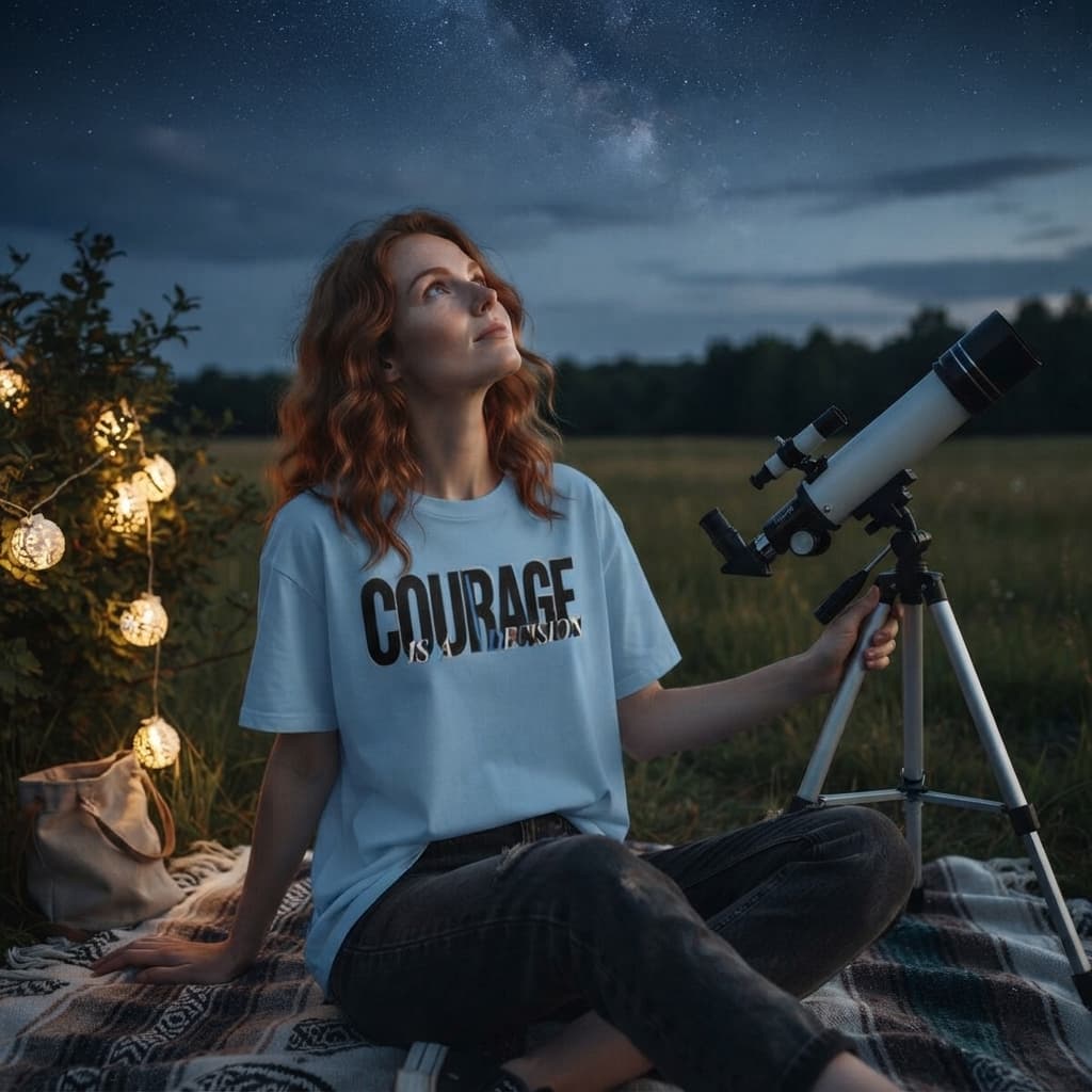 Women’s Baby Blue Oversized Round Neck T-shirt