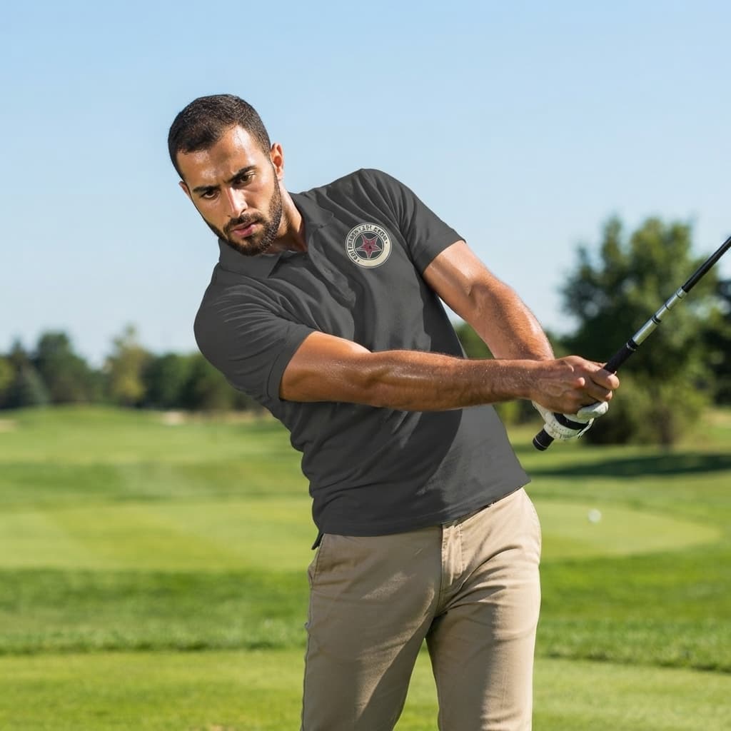 Men's Black Polo T-shirt