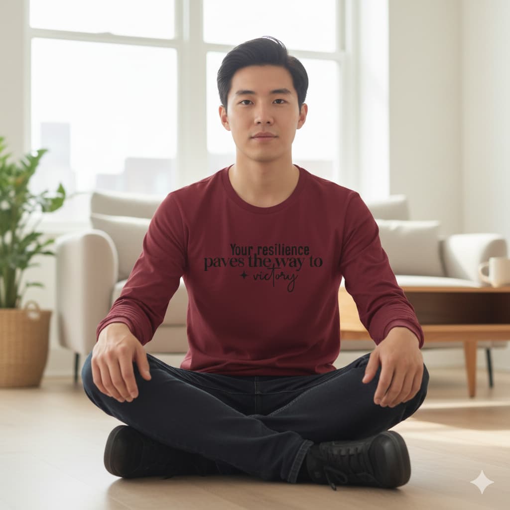 MENS MAROON ROUNDECK F/S T-SHIRT