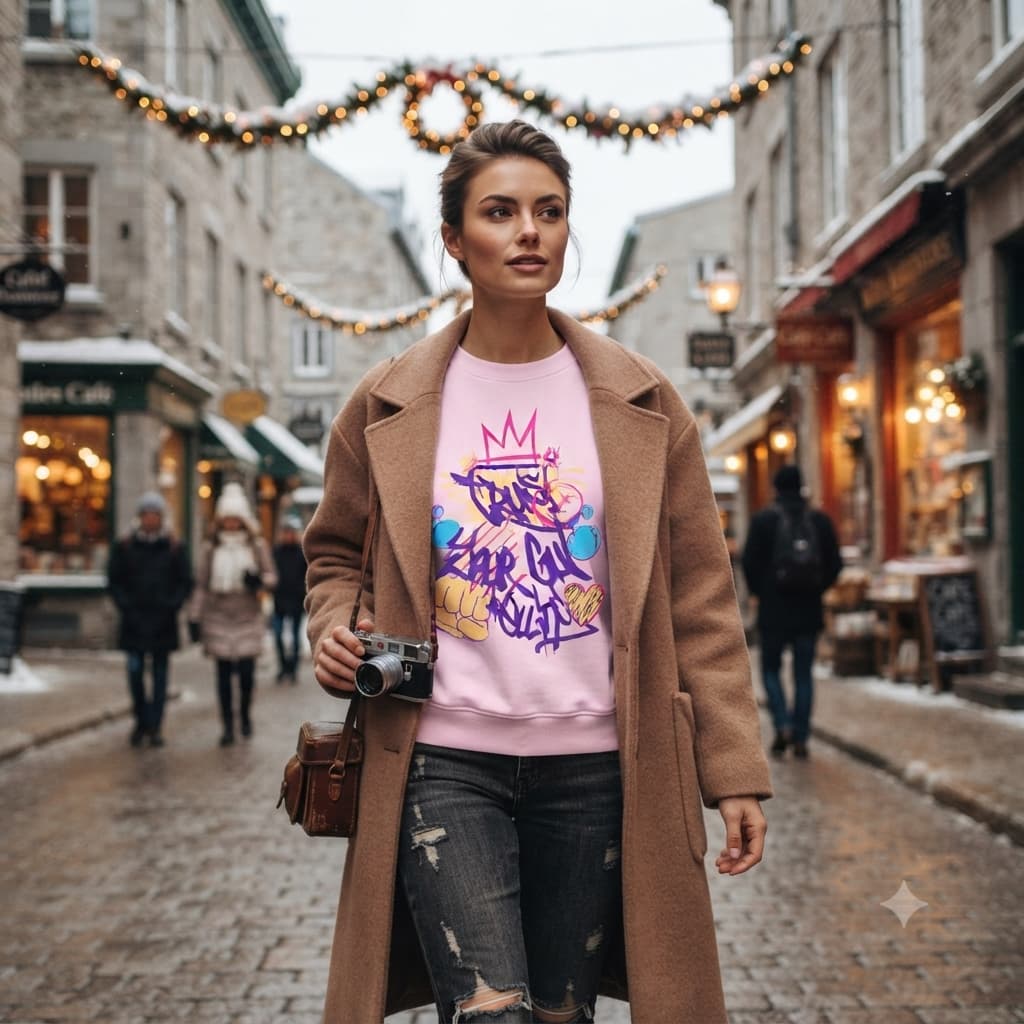 Women’s Light Pink Sweatshirt 