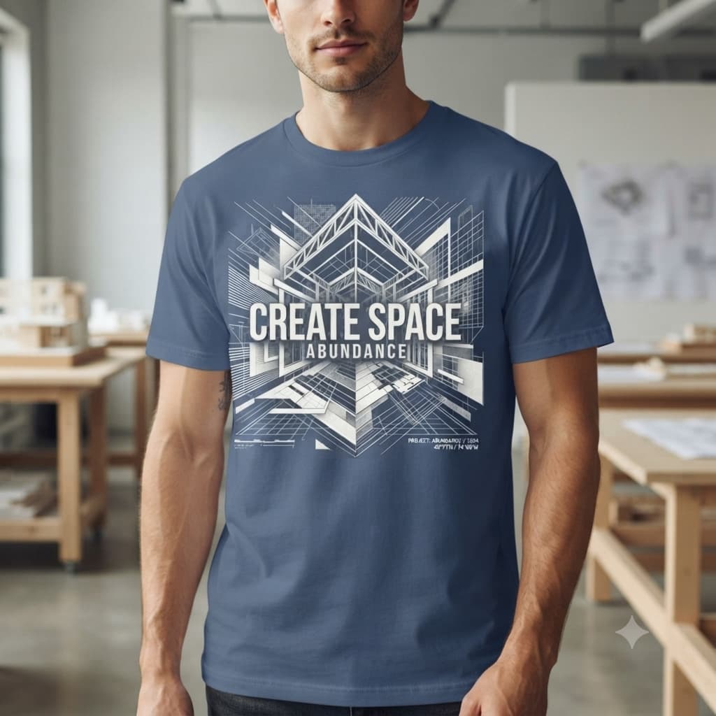 Men’s Smoke Blue Round Neck T-shirt