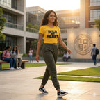 Women's Golden Yelow Crop Tops