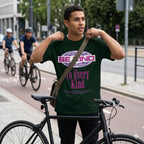 Men's Bottle Green Oversized Round Neck T-shirt