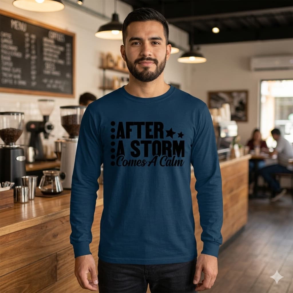 MENS NAVY BLUE ROUNDNECK T-SHIRT F/S