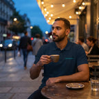 Men's Navy Blue Polo T-shirt
