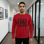 MENS RED ROUNDNECK T-SHIRT F/S