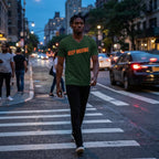 Men's Olive Green V Neck T-shirt