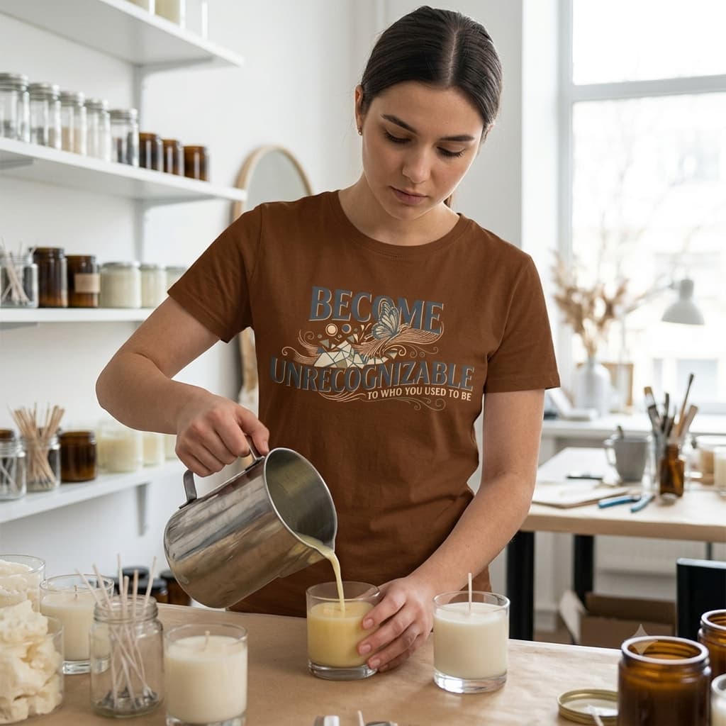 Women's Coffee Brown Round Neck T-shirt