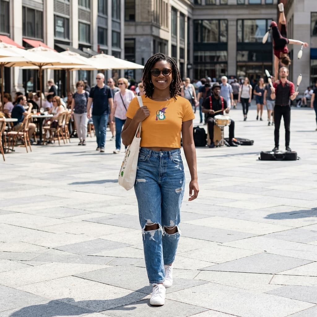 Women's Mustard Yellow Crop Top