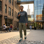 Men's Black Round Neck Full Sleeve T-shirts