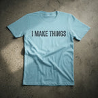 Men's Surf Blue Round Neck T-shirt