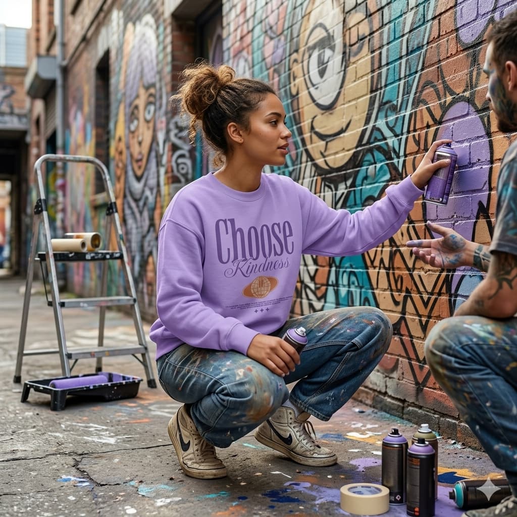 Women's Iris Lavender Sweatshirt