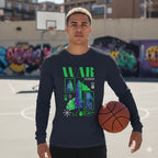 Men's Navy Blue Full Sleeve Round Neck T-shirts