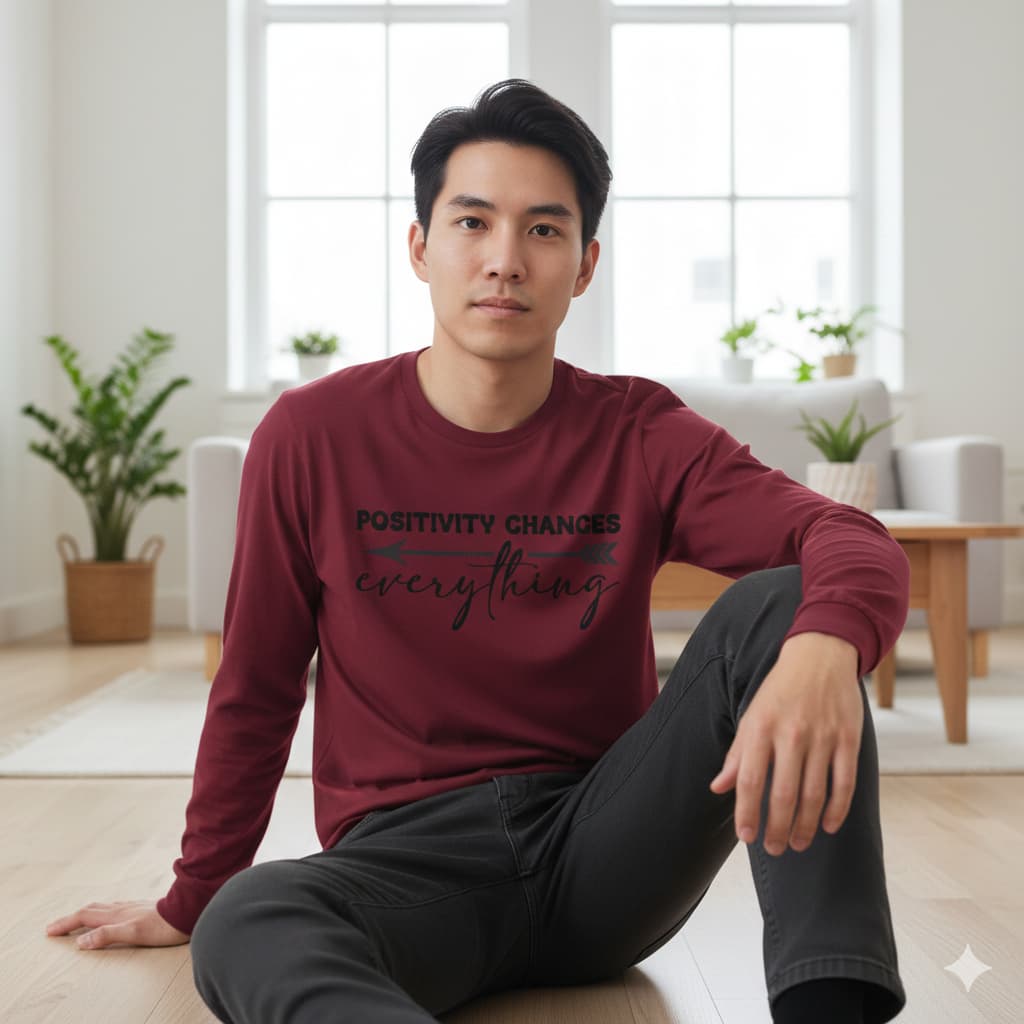 MENS MAROON ROUNDNECK F/S T-SHIRT