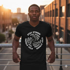 MENS BLACK VNECK T-SHIRT