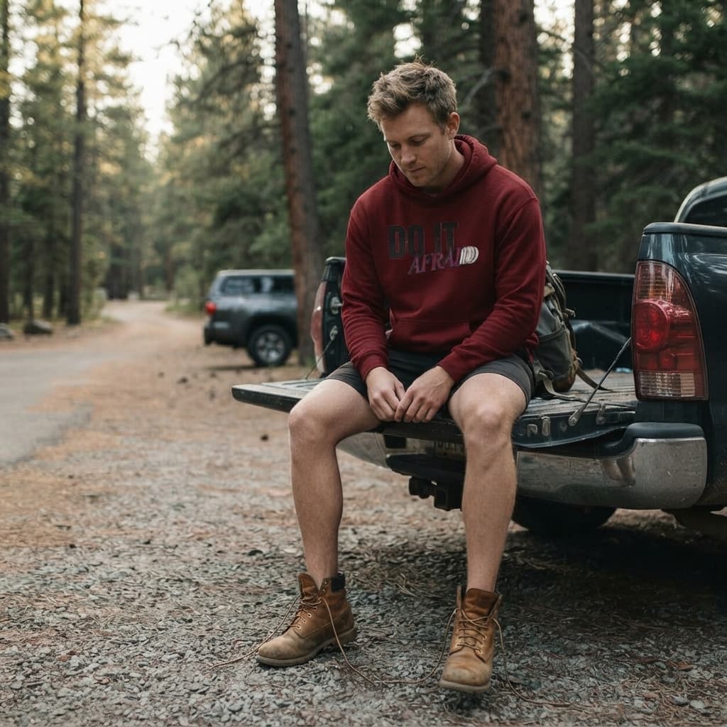 Men's Maroon Hoodies